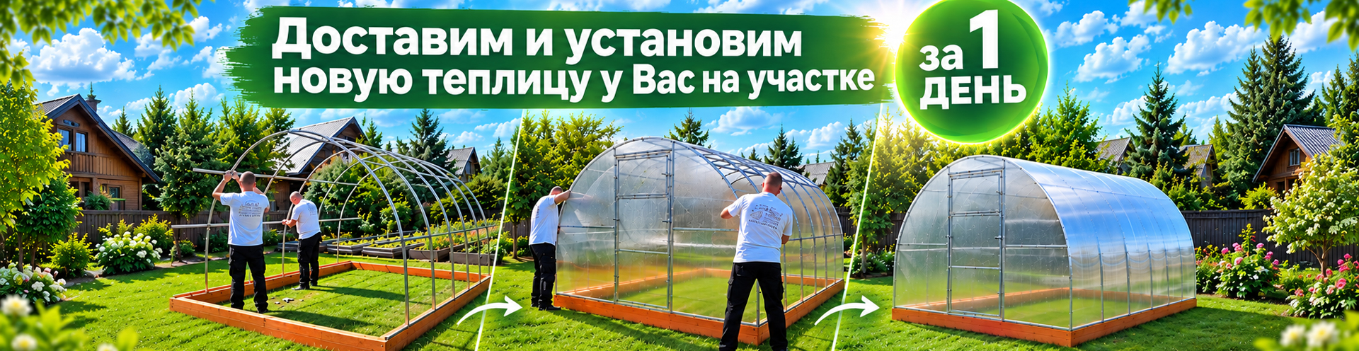 Доставка и установка за 1 день